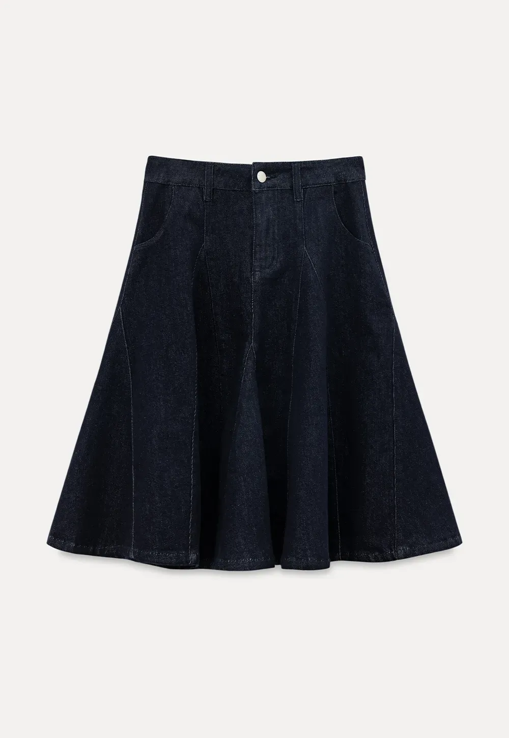 High Waist A Line Flared Skirt