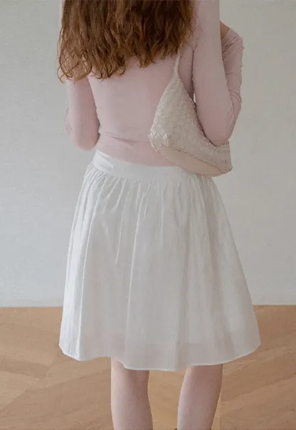 Pleated A-Line Skirt