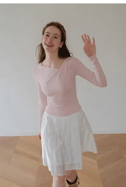 Pleated A-Line Skirt