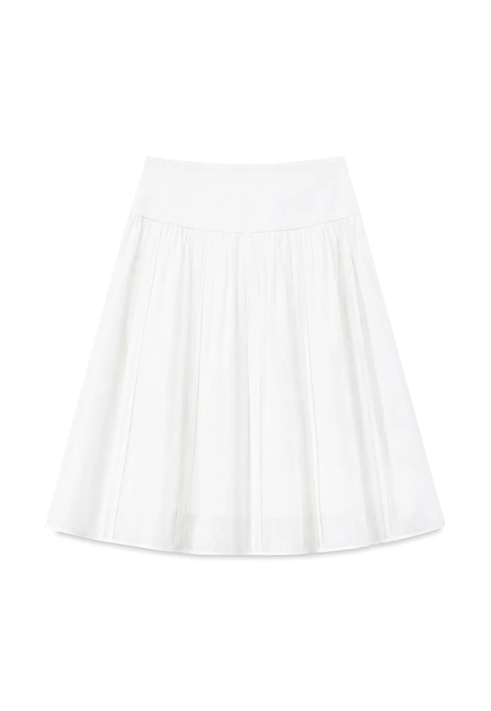 Pleated A-Line Skirt