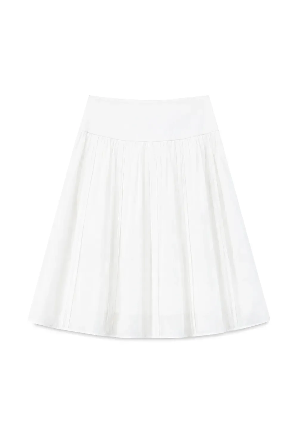 Pleated A-Line Skirt