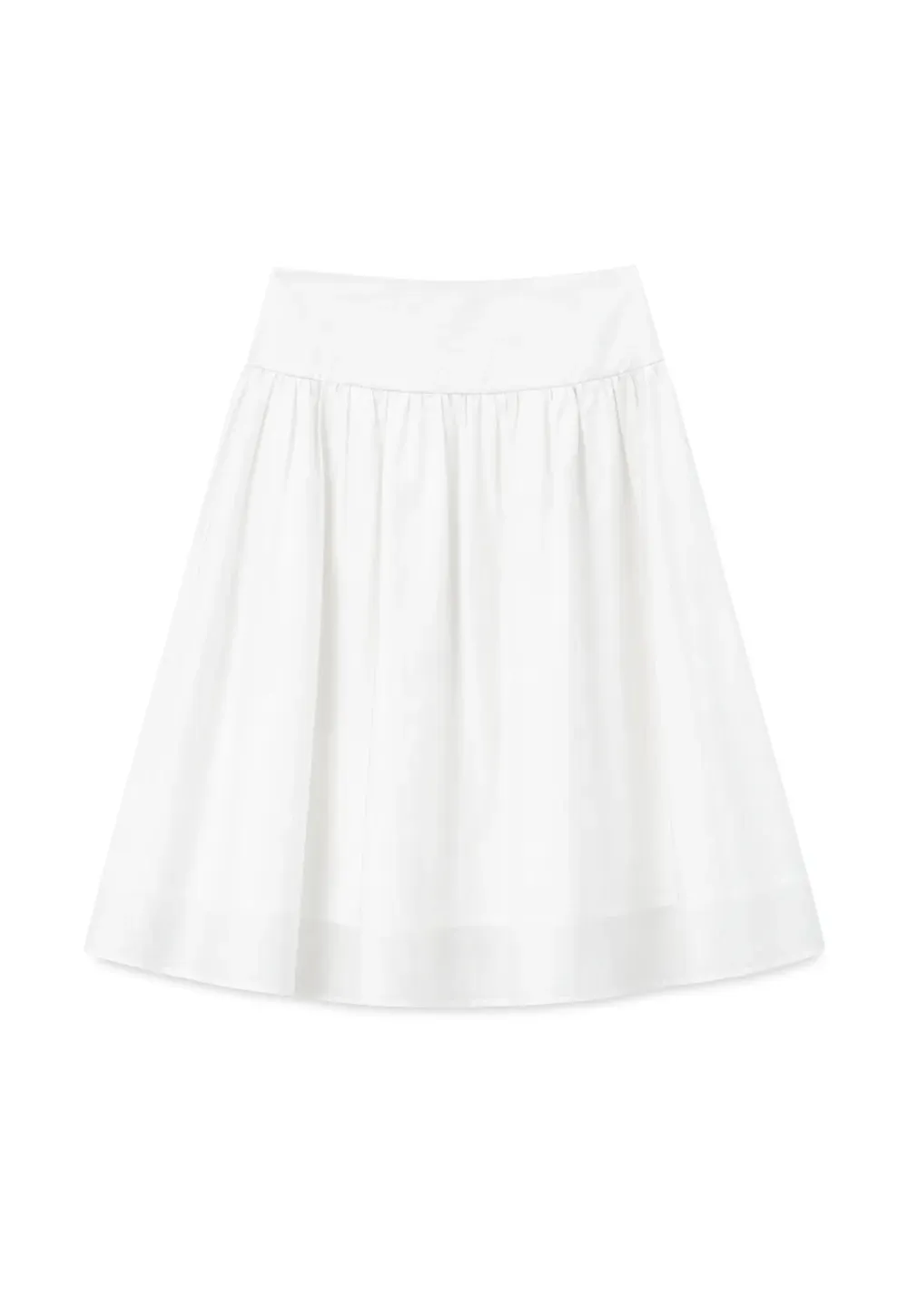 Pleated A-Line Skirt