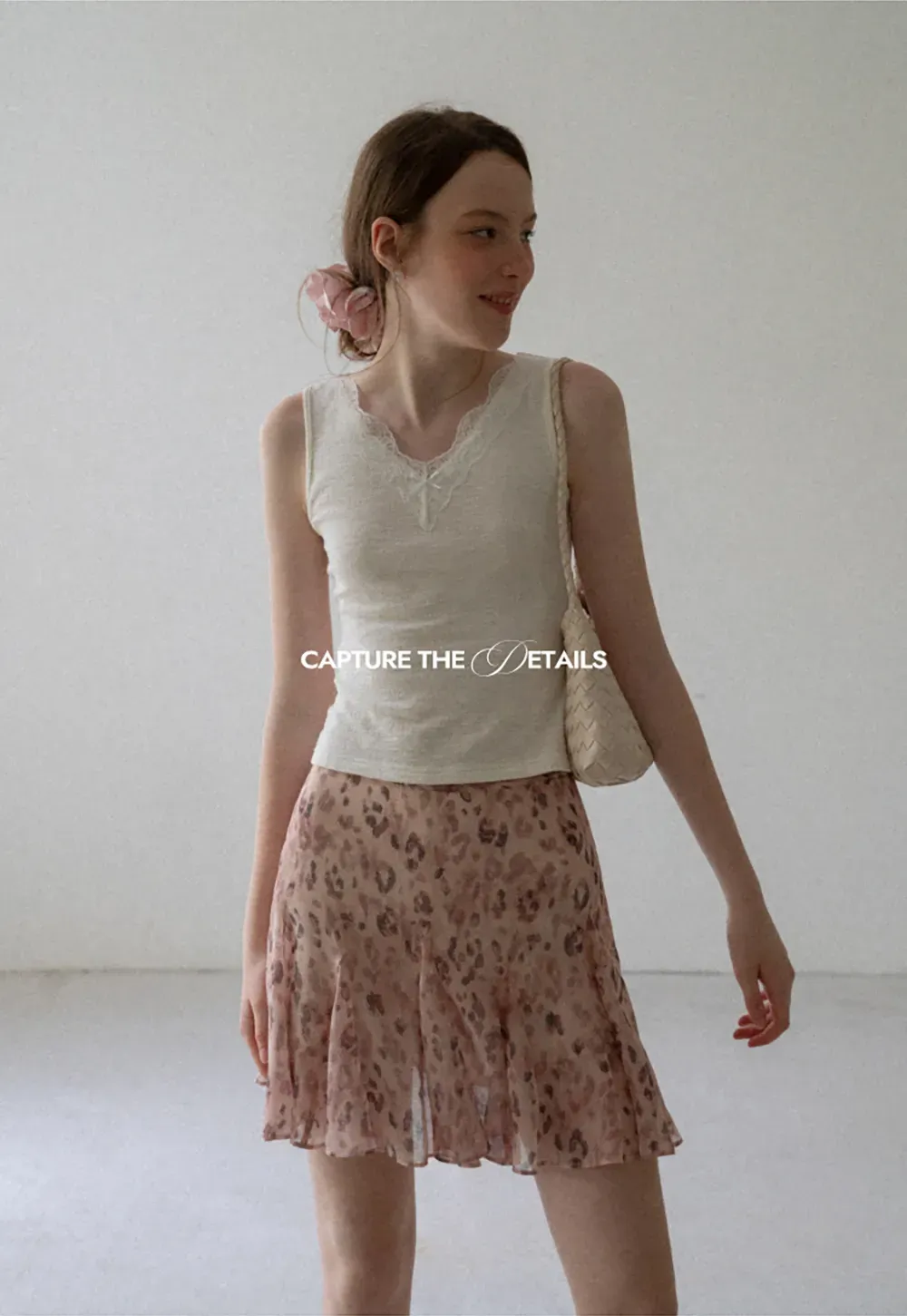 Leopard Print Ruffled Hem Skirt