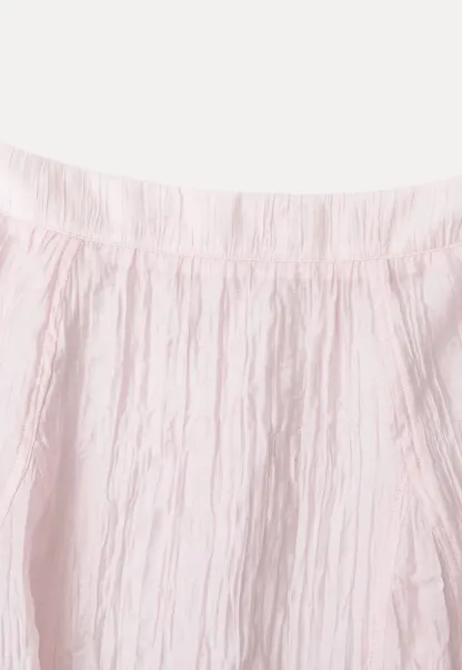 Crinkled Textured A Line Skirt