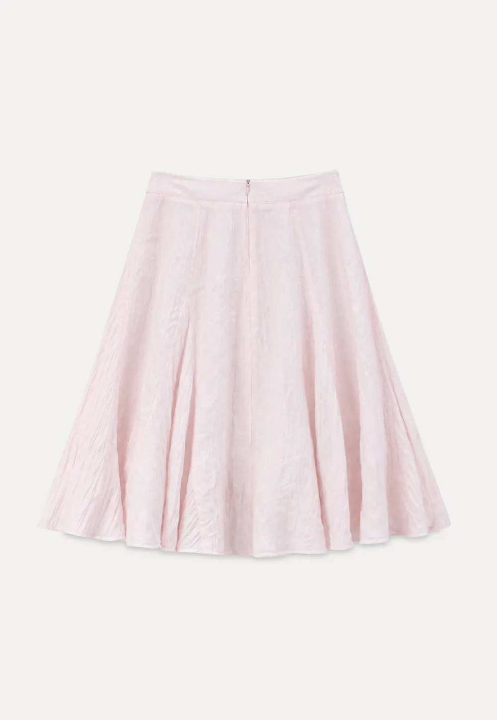 Crinkled Textured A Line Skirt