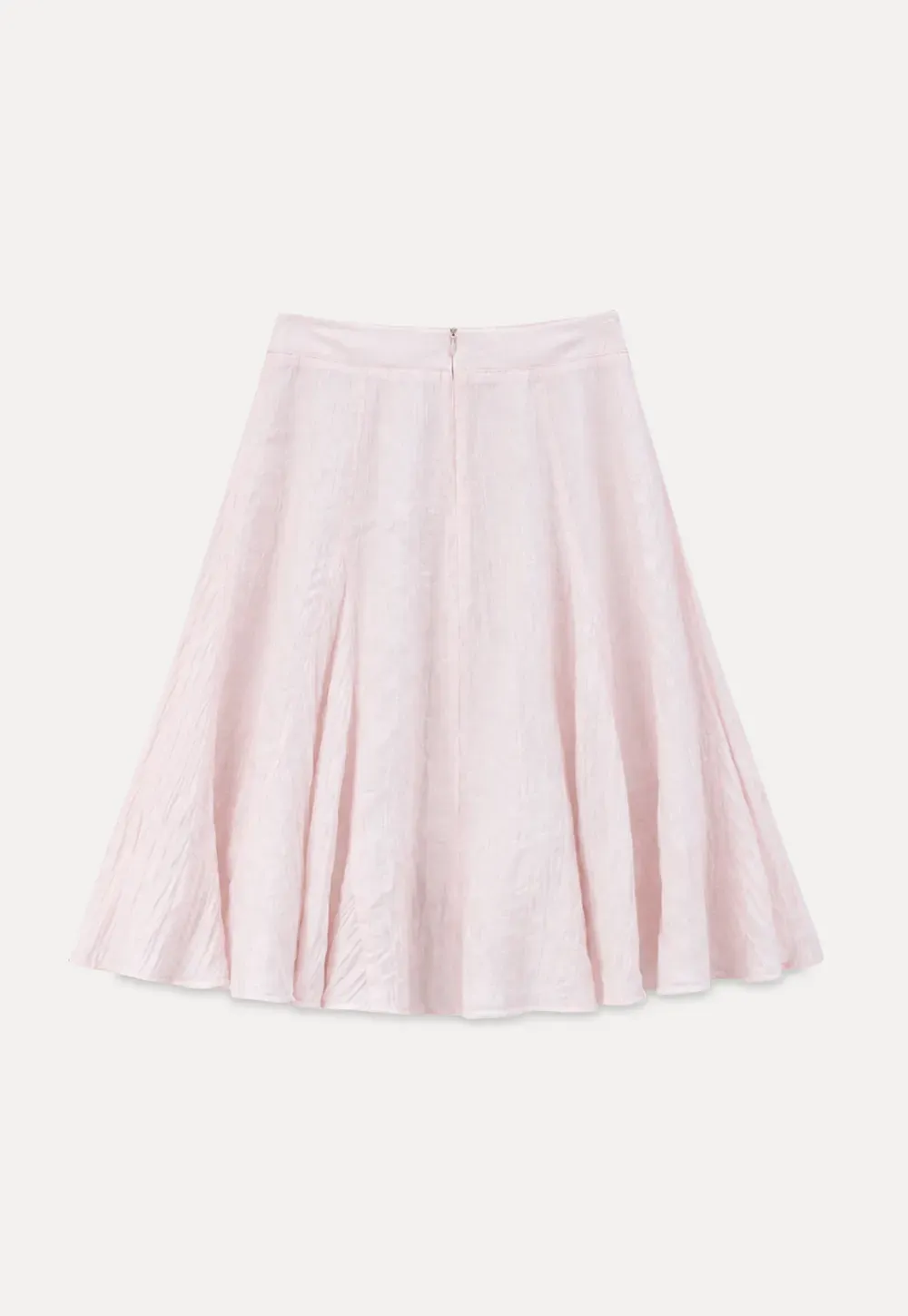 Crinkled Textured A Line Skirt
