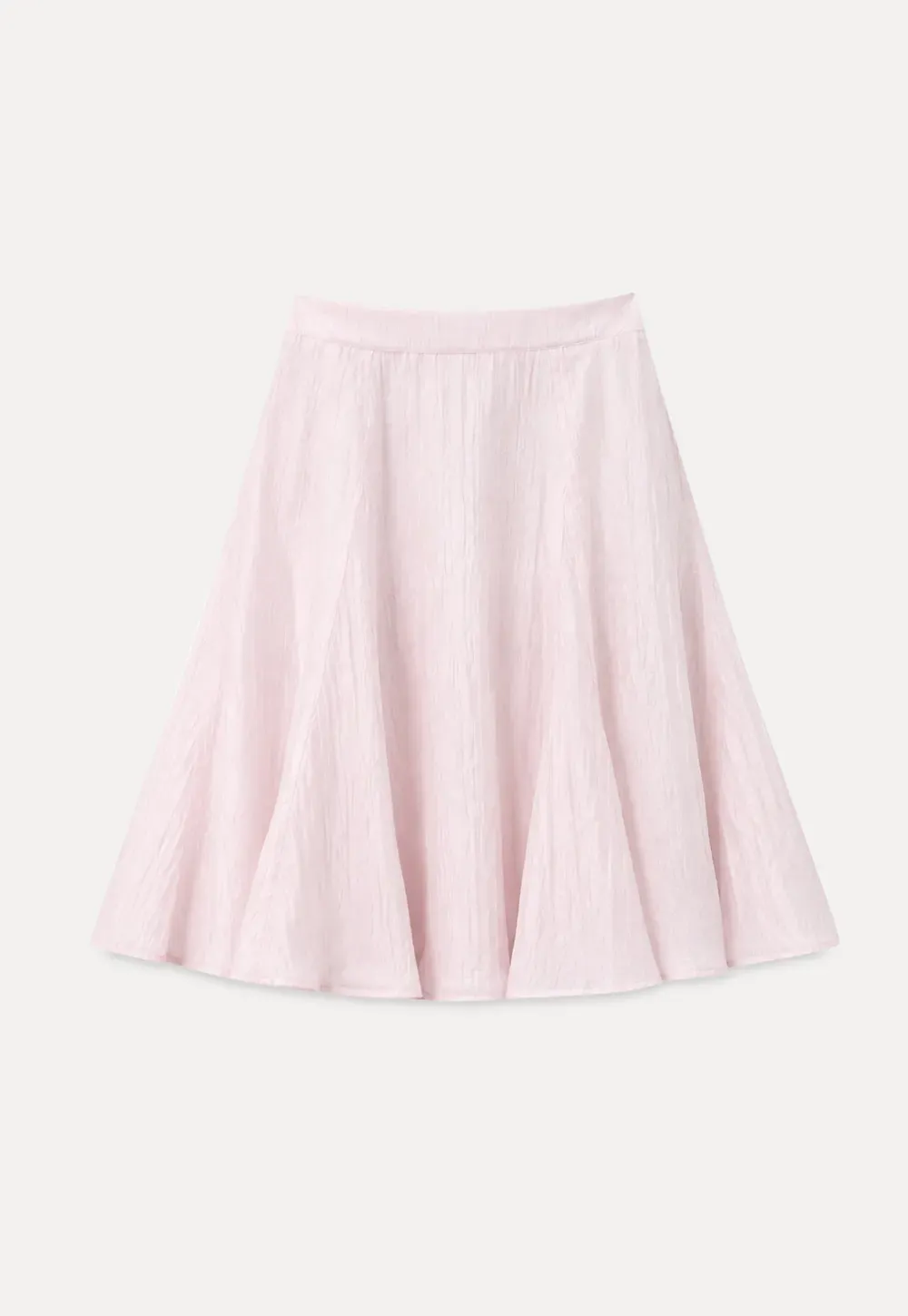 Crinkled Textured A Line Skirt