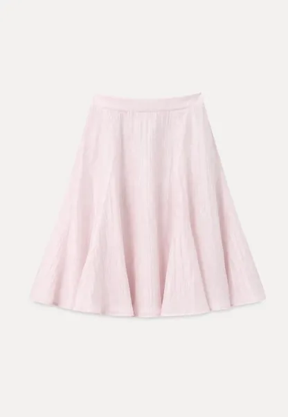 Crinkled Textured A Line Skirt