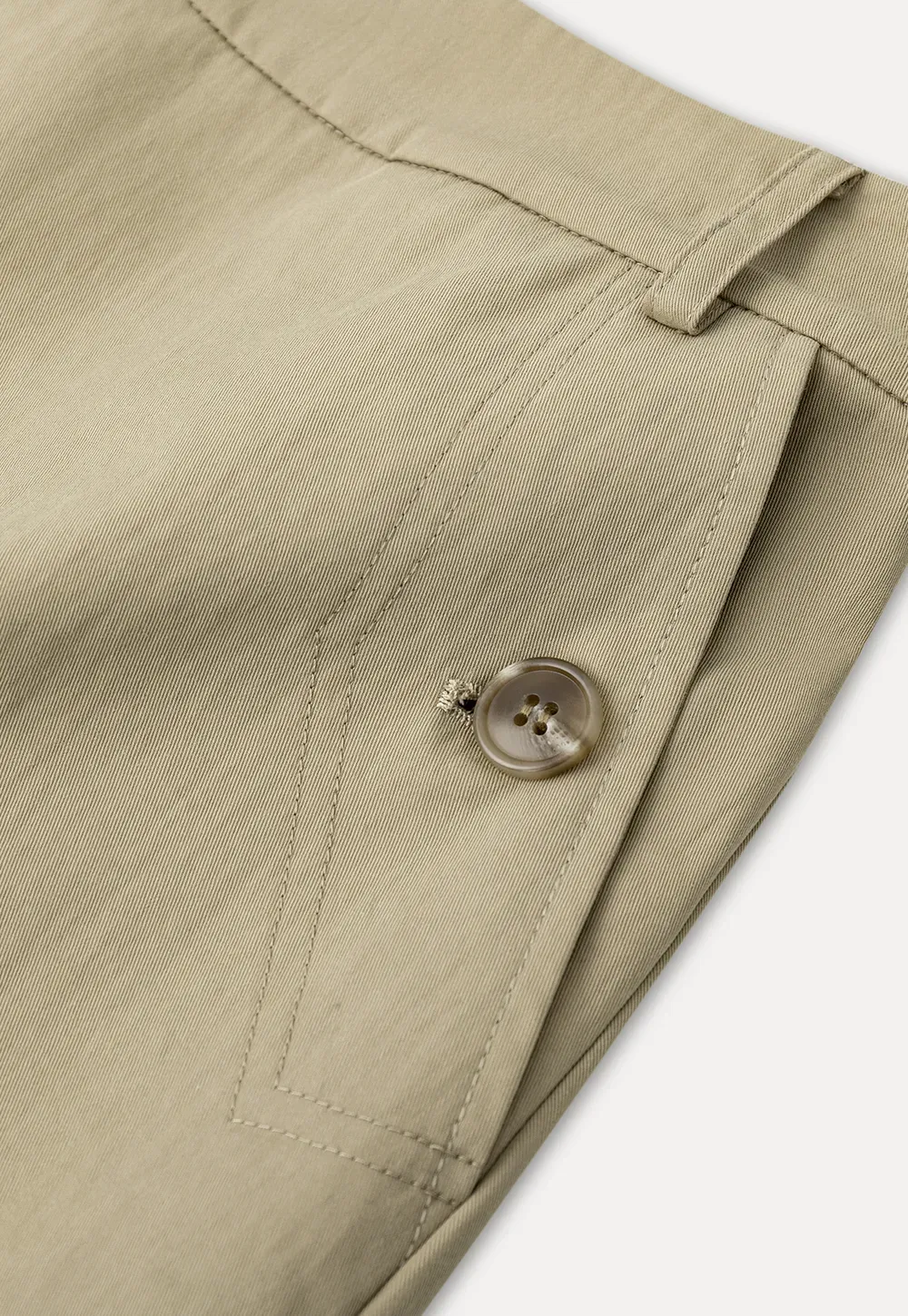 High Waist Mini Skirt with Front Button Detail