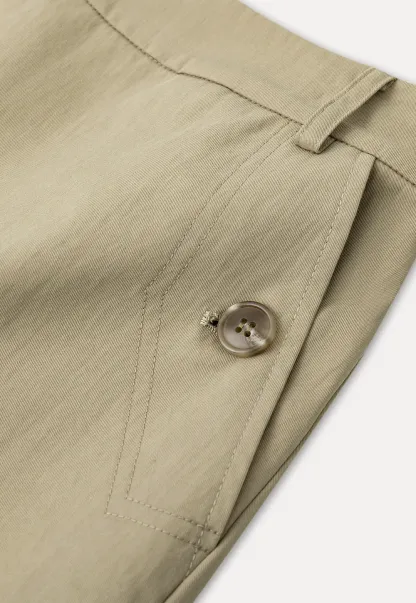 High Waist Mini Skirt with Front Button Detail