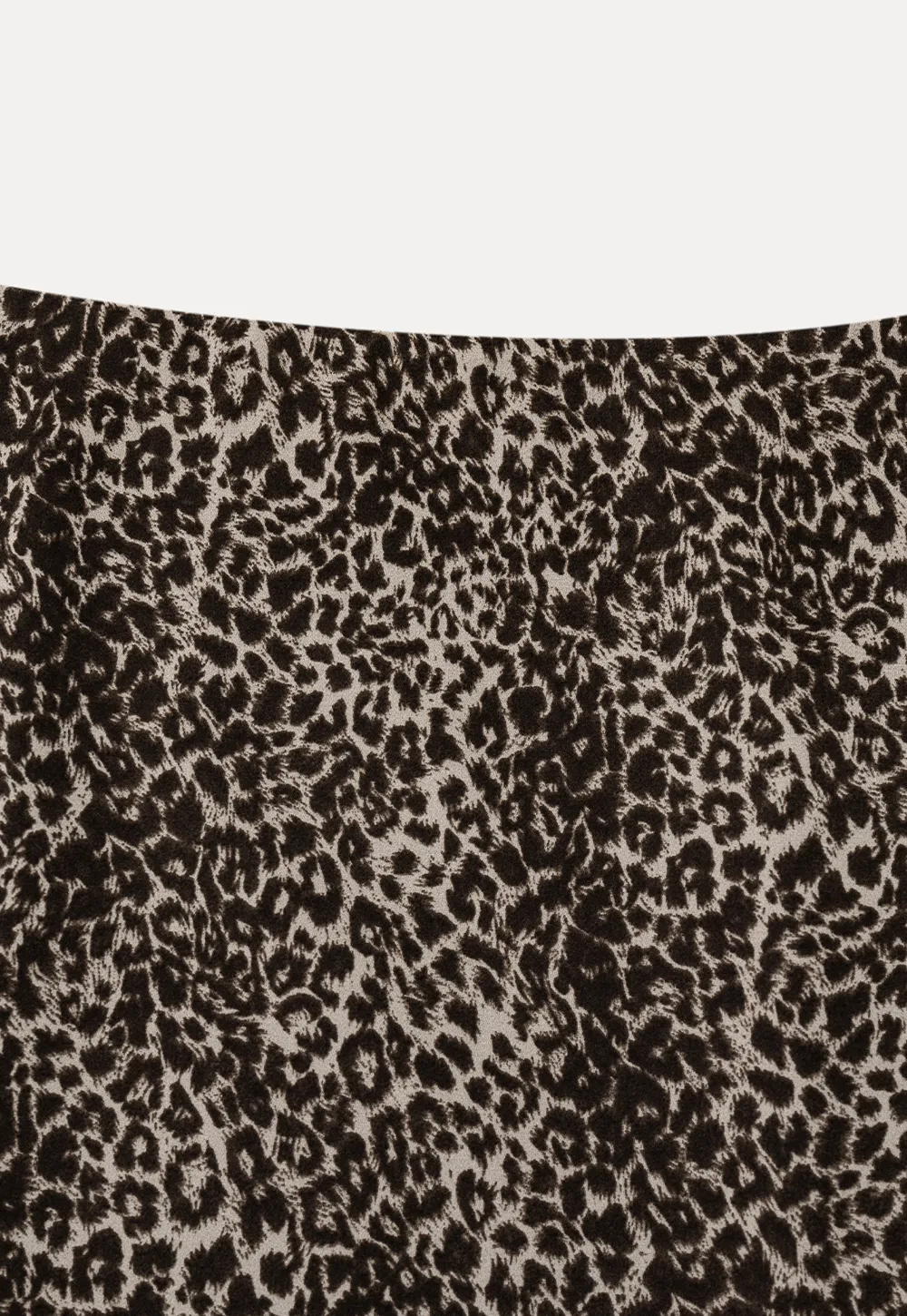 Leopard Print A Line Skirt