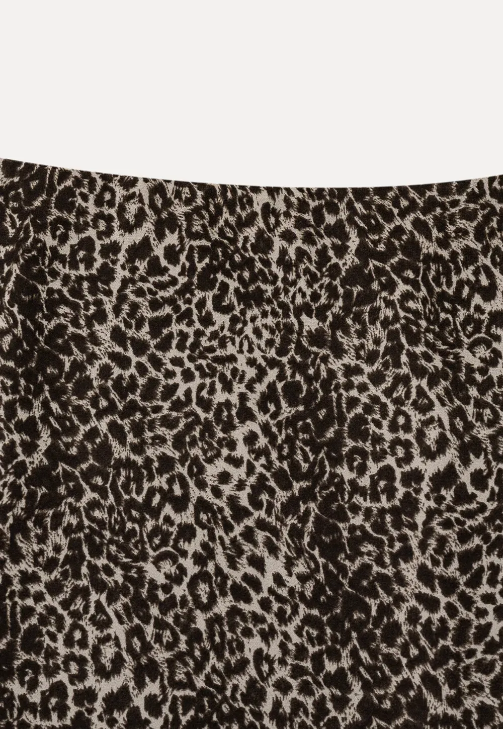 Leopard Print A Line Skirt