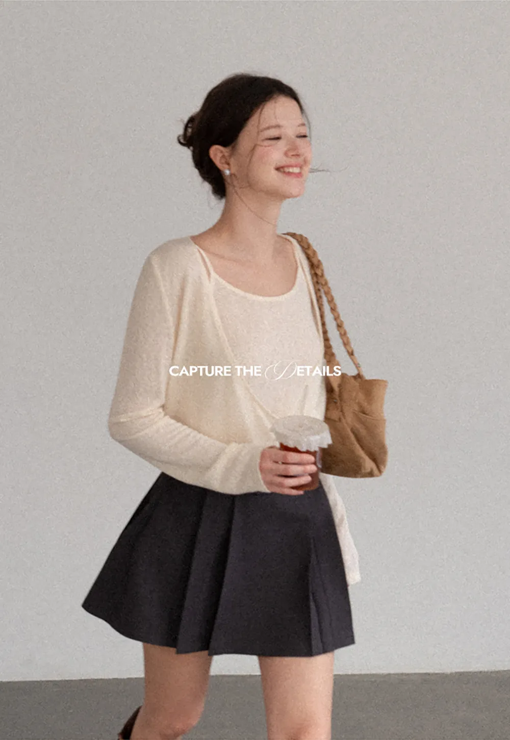 Pleated High Waist Skirt