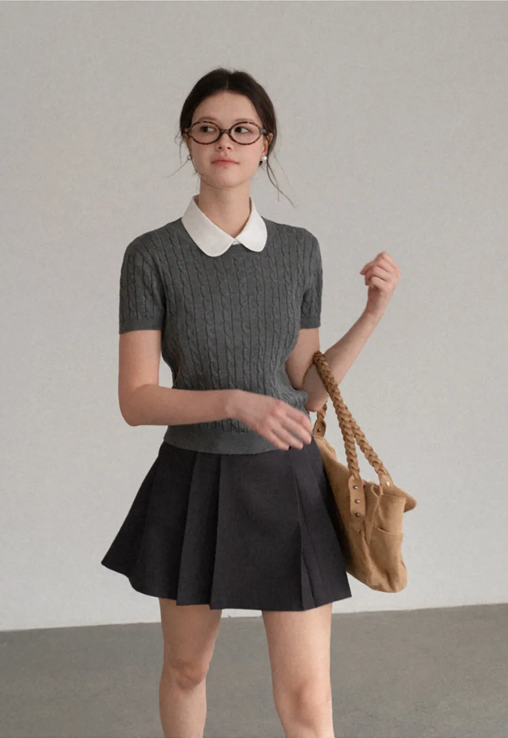Pleated High Waist Skirt