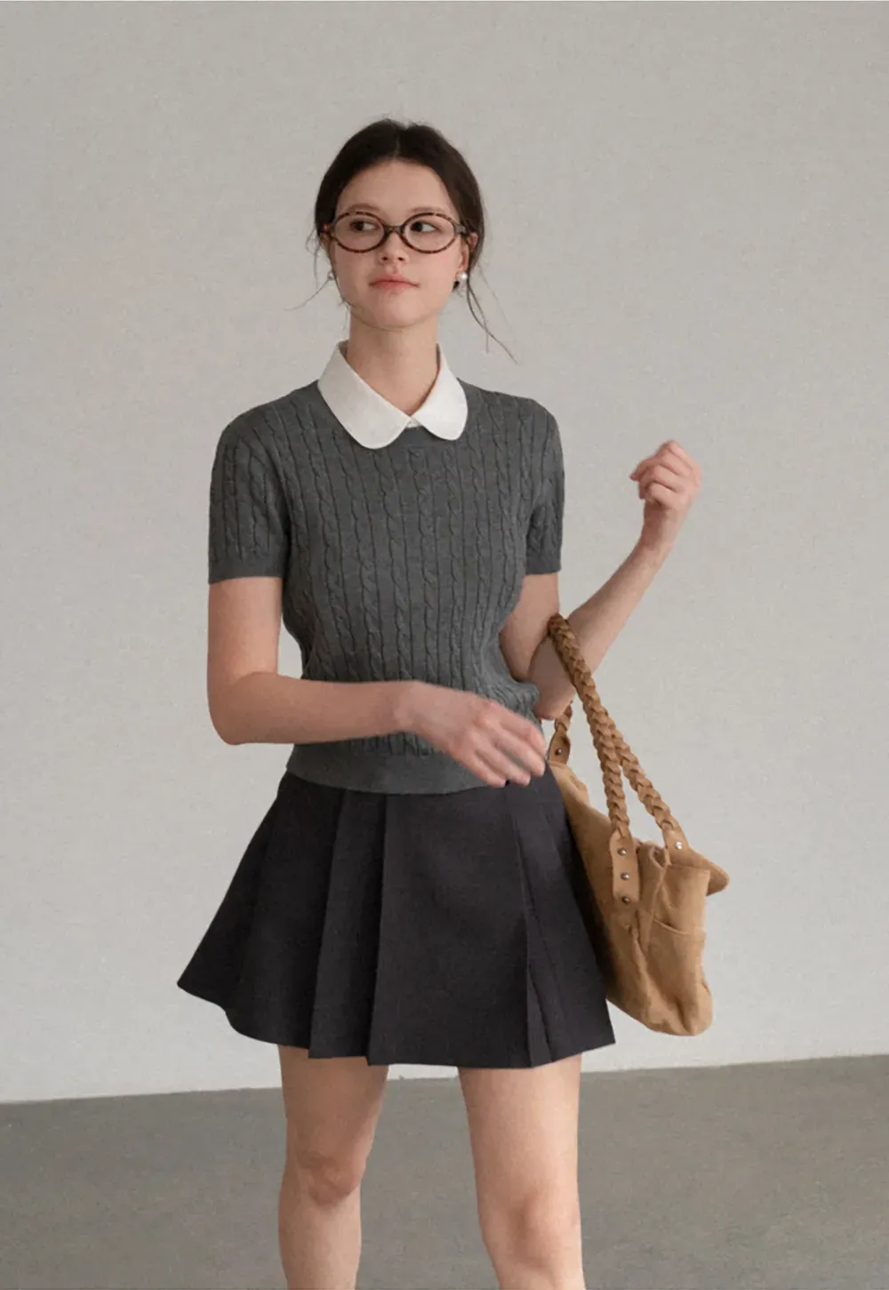 Pleated High Waist Skirt