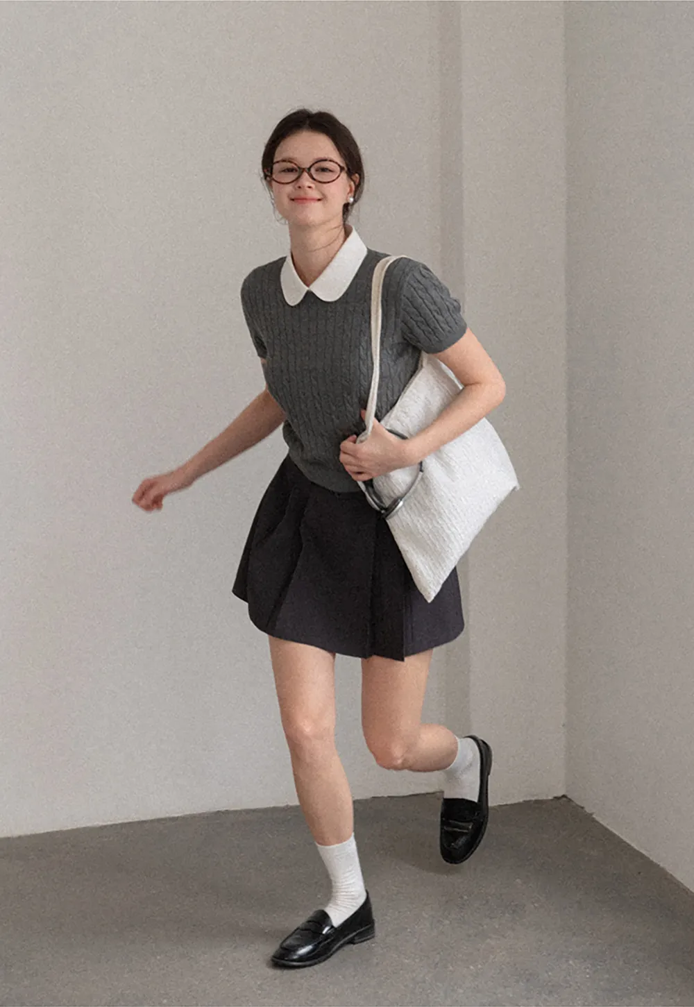 Pleated High Waist Skirt