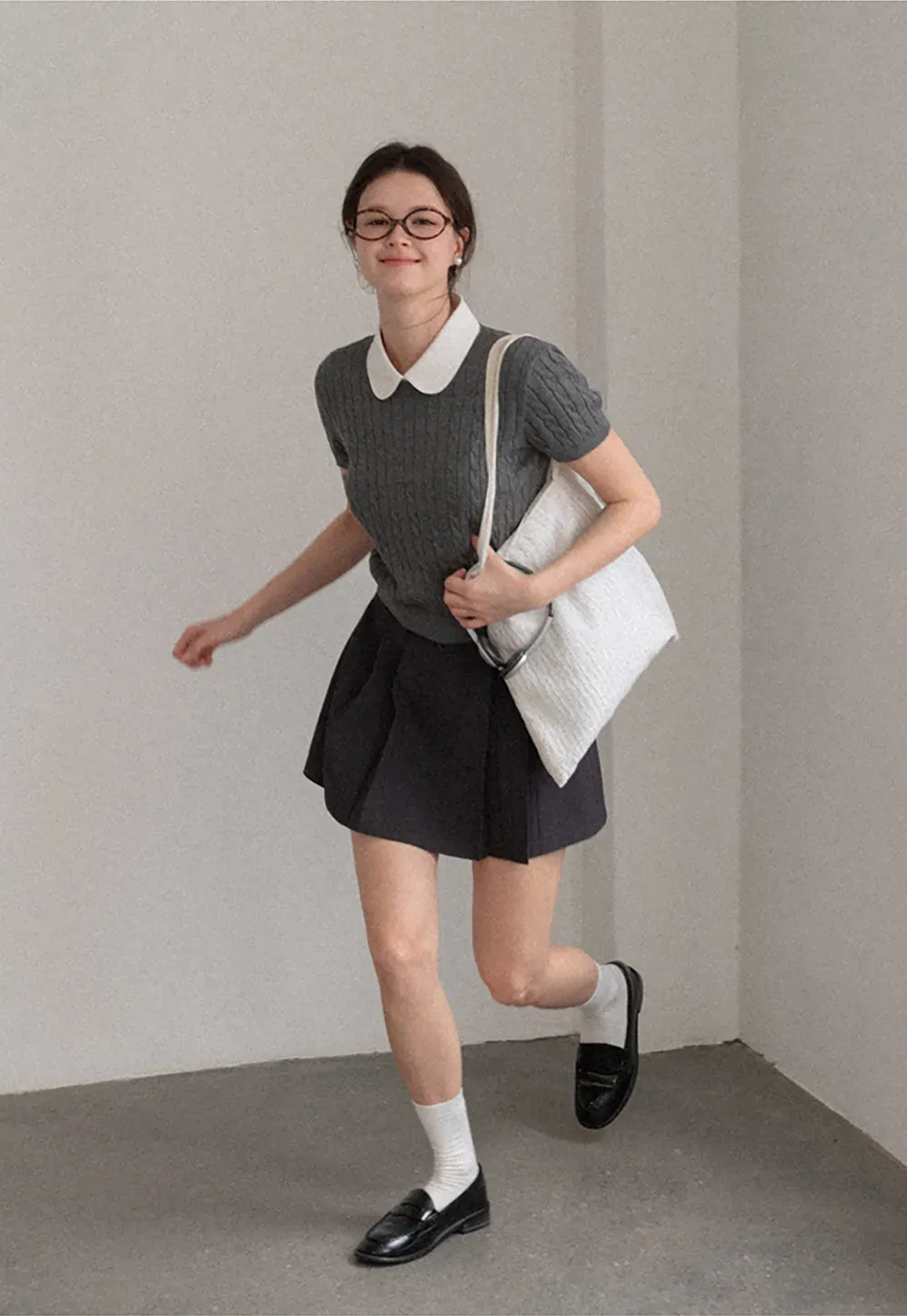 Pleated High Waist Skirt