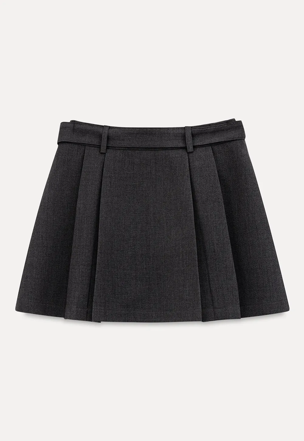 Pleated High Waist Skirt