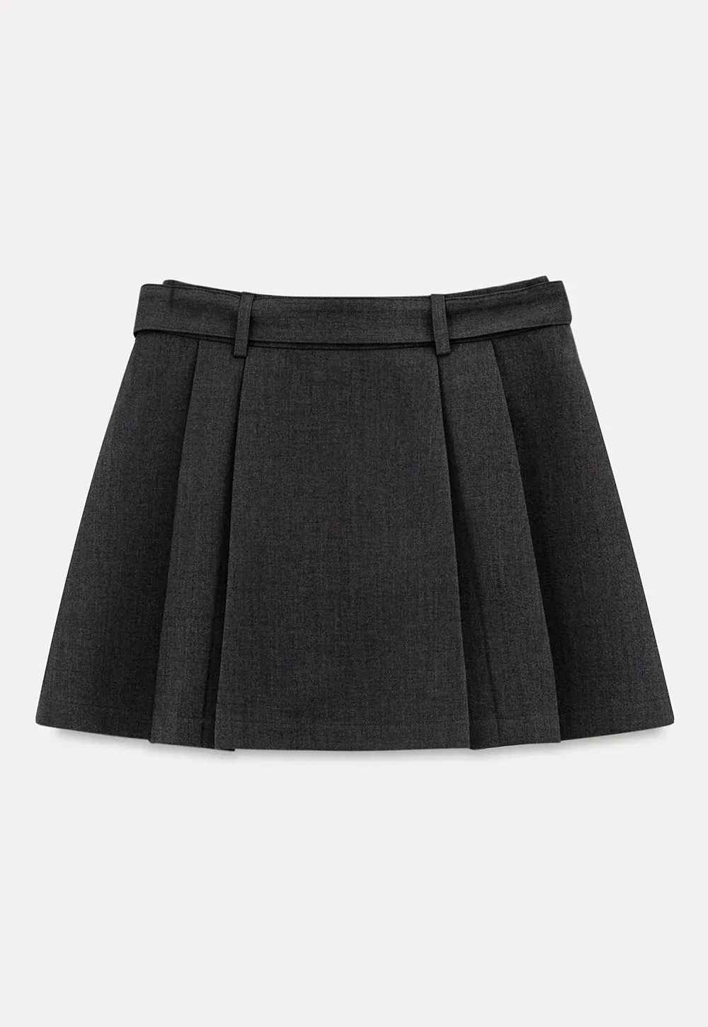 Pleated High Waist Skirt