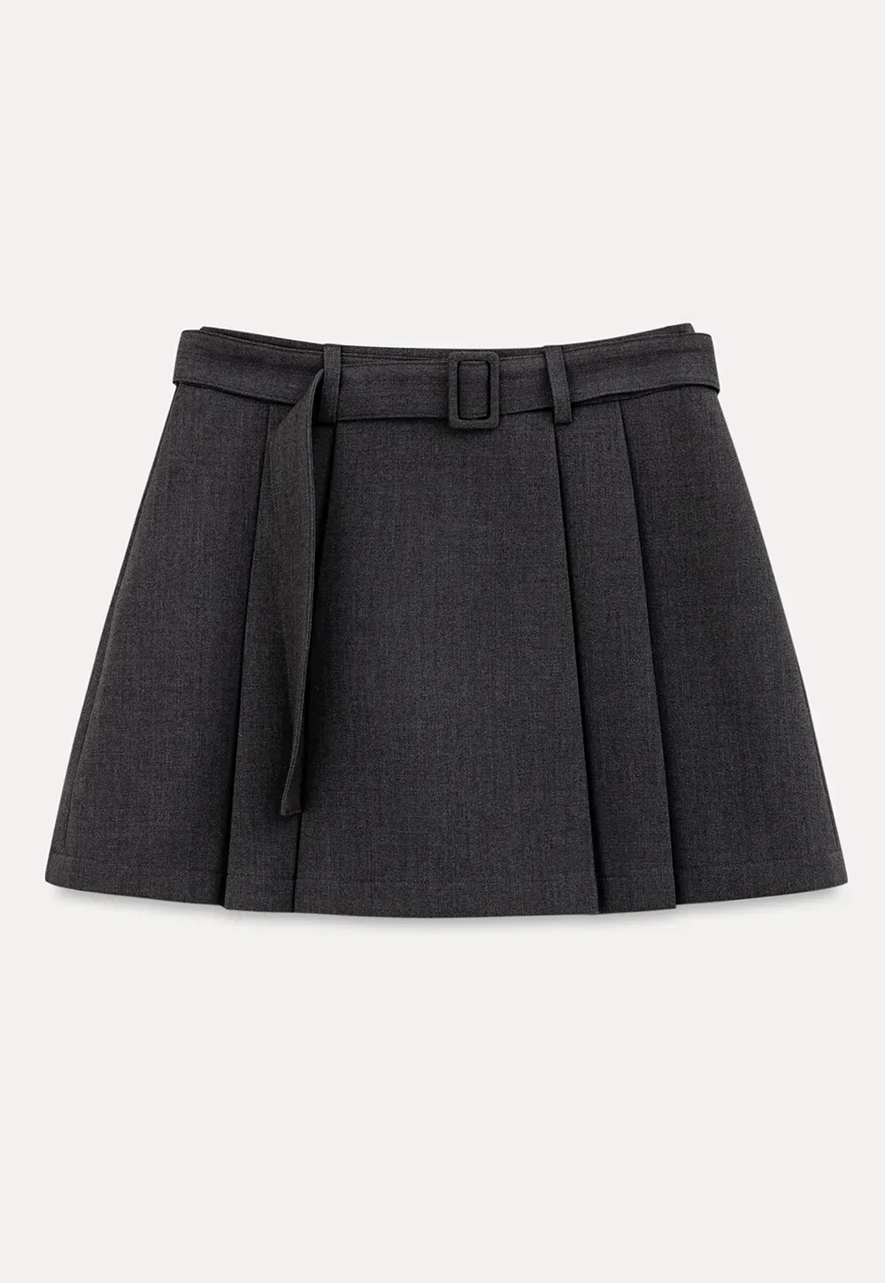 Pleated High Waist Skirt