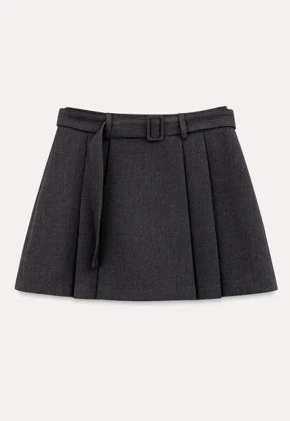 Pleated High Waist Skirt