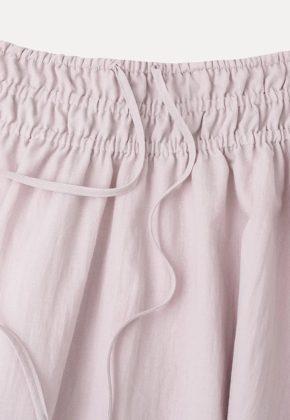 Elastic Waist Flowing Maxi Skirt