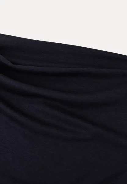 Asymmetrical One Shoulder Top and Flowing Midi Skirt