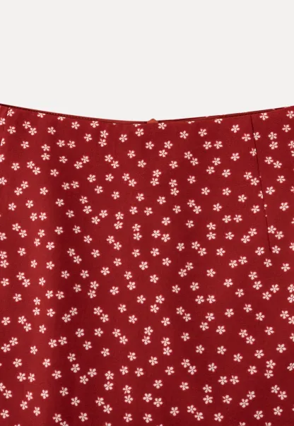 Floral Print A-Line Mini Skirt