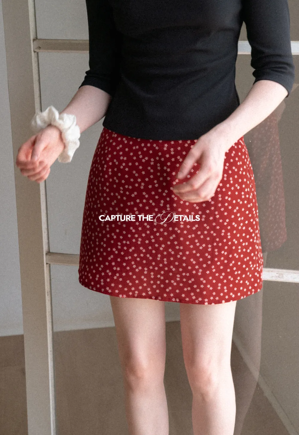 Floral Print A-Line Mini Skirt