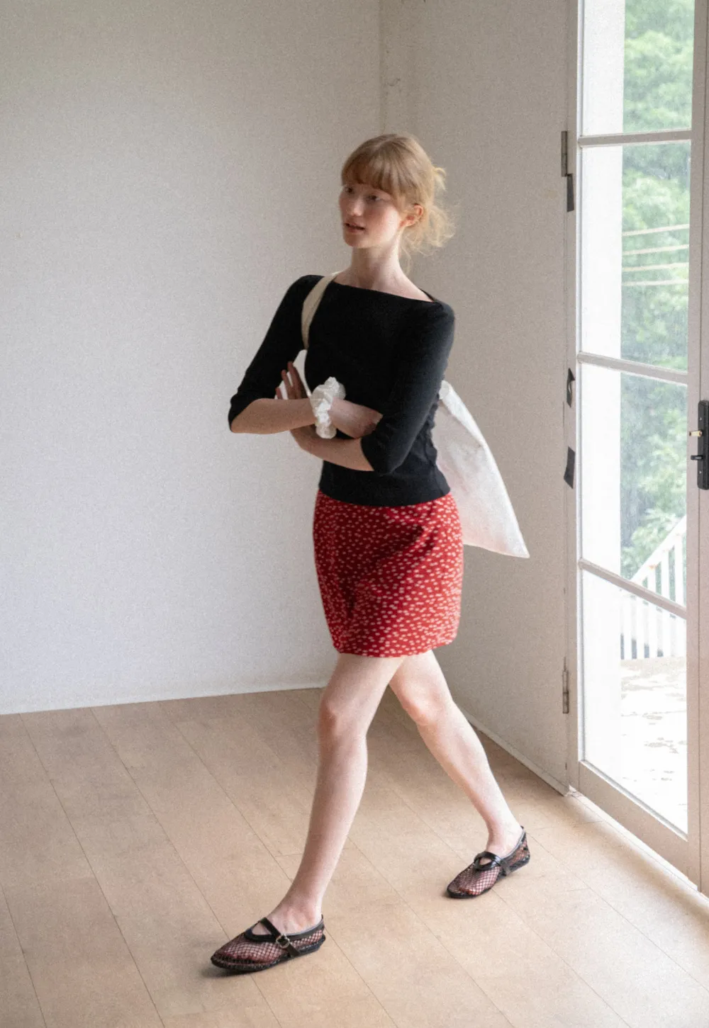 Floral Print A-Line Mini Skirt