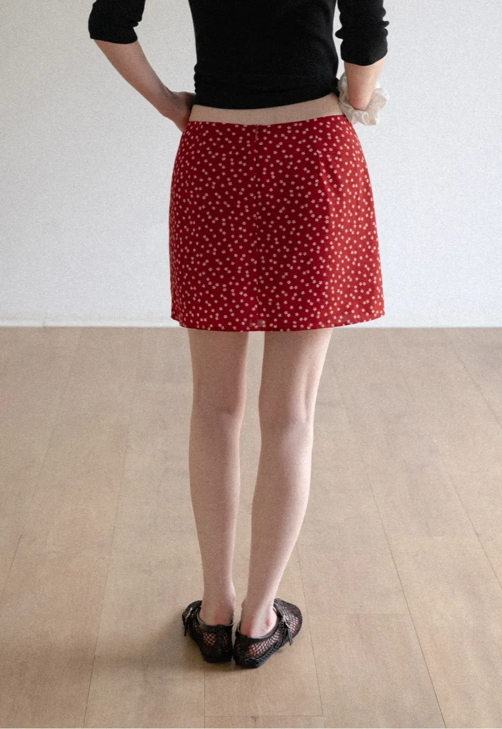 Floral Print A-Line Mini Skirt