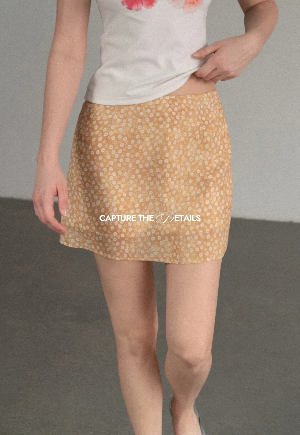 Floral Print A-Line Mini Skirt