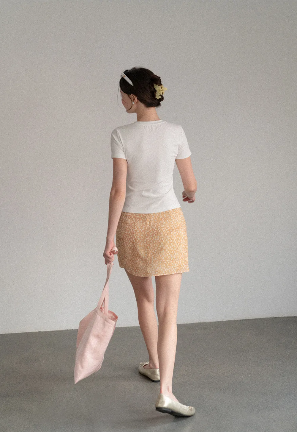 Floral Print A-Line Mini Skirt