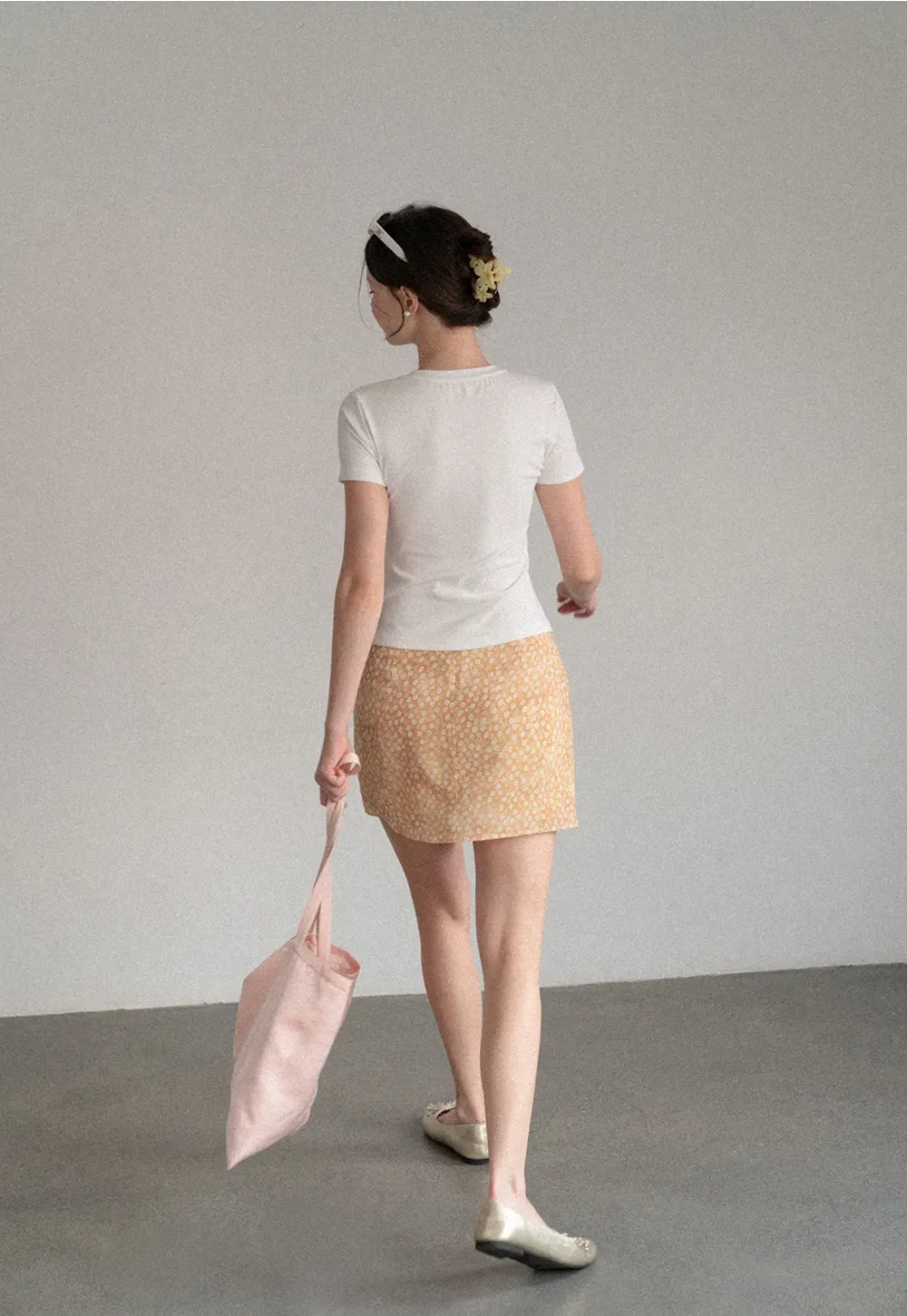 Floral Print A-Line Mini Skirt