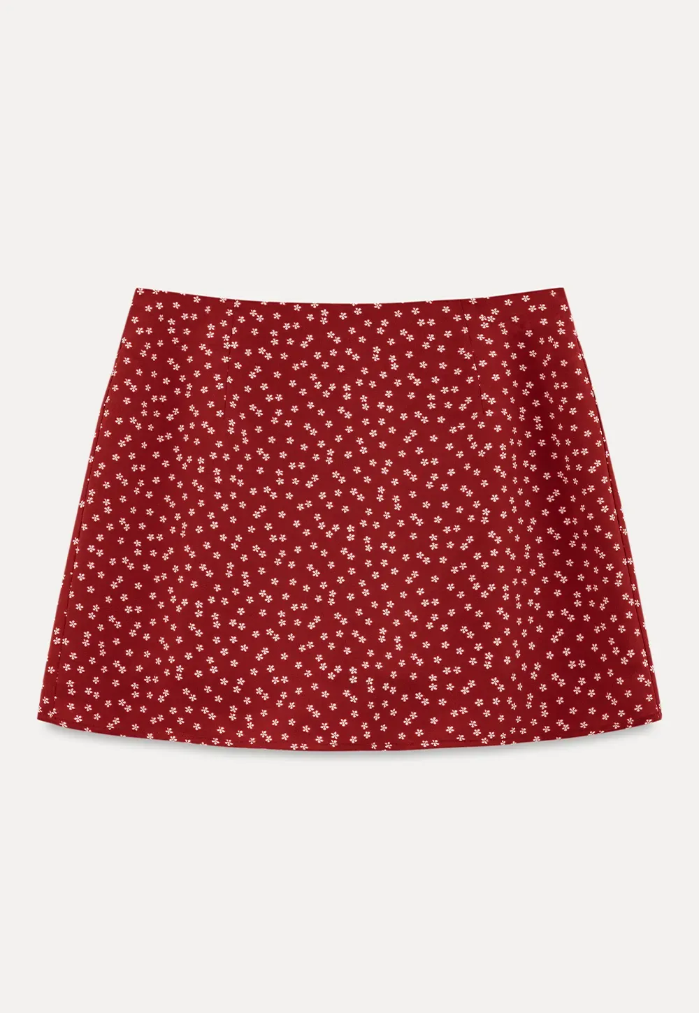 Floral Print A-Line Mini Skirt