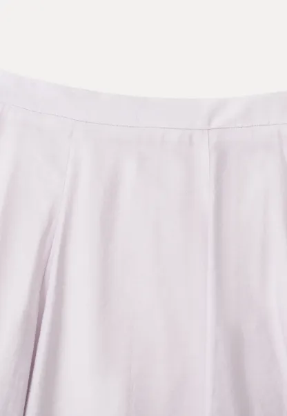 Flowy A-Line Midi Skirt with High Waist