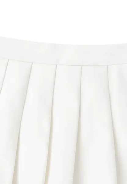 Pleated High Waist Skirt