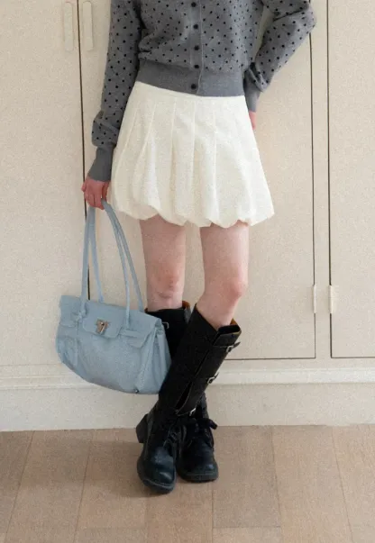 Pleated High Waist Skirt
