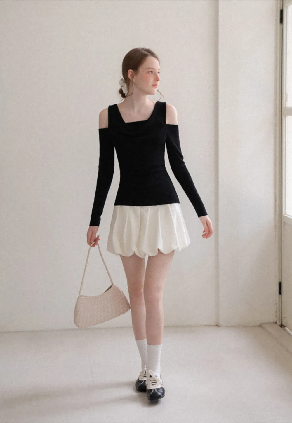 Pleated High Waist Skirt