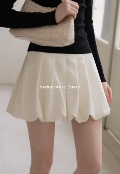 Pleated High Waist Skirt