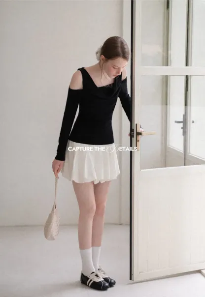 Pleated High Waist Skirt