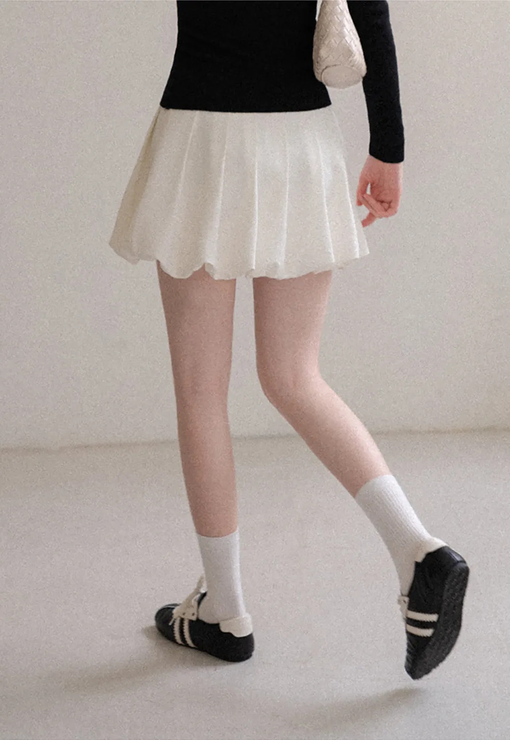 Pleated High Waist Skirt