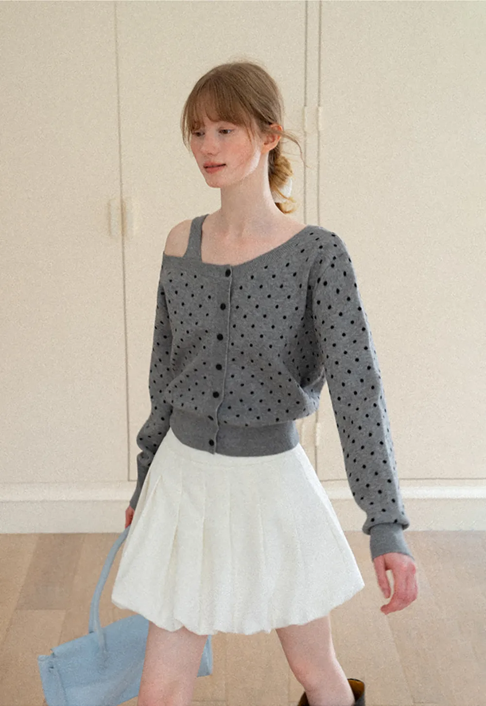 Pleated High Waist Skirt