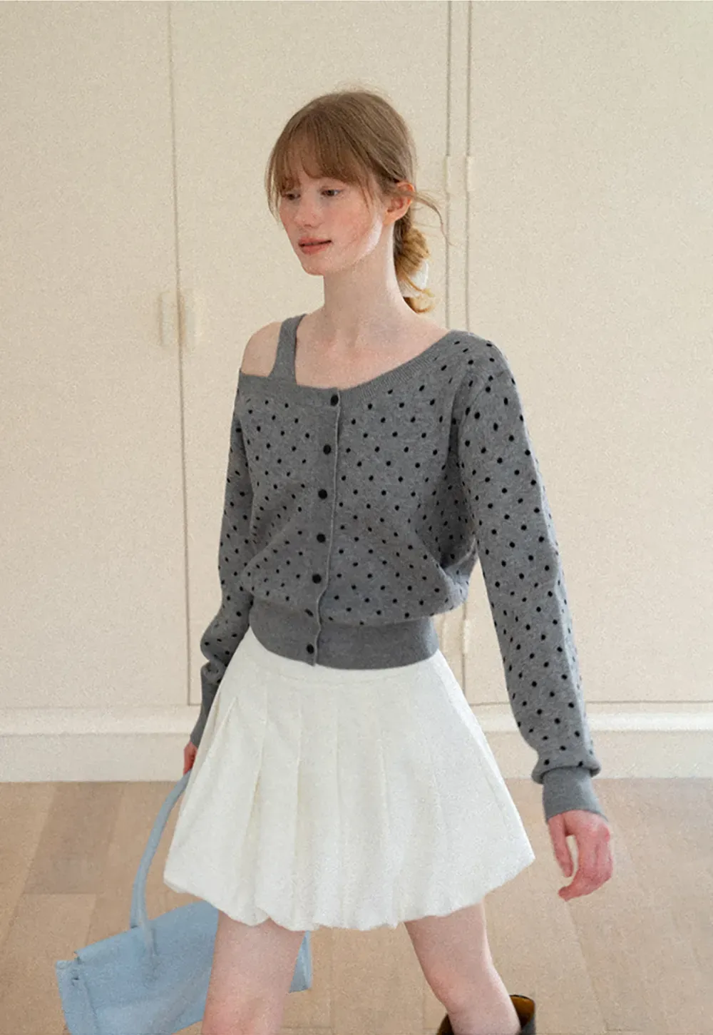 Pleated High Waist Skirt