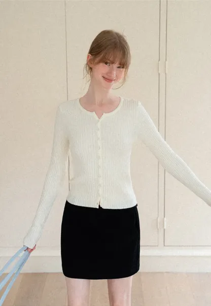 High Waist A Line Mini Skirt with Belted Waistband