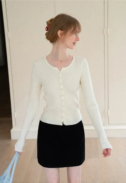High Waist A Line Mini Skirt with Belted Waistband