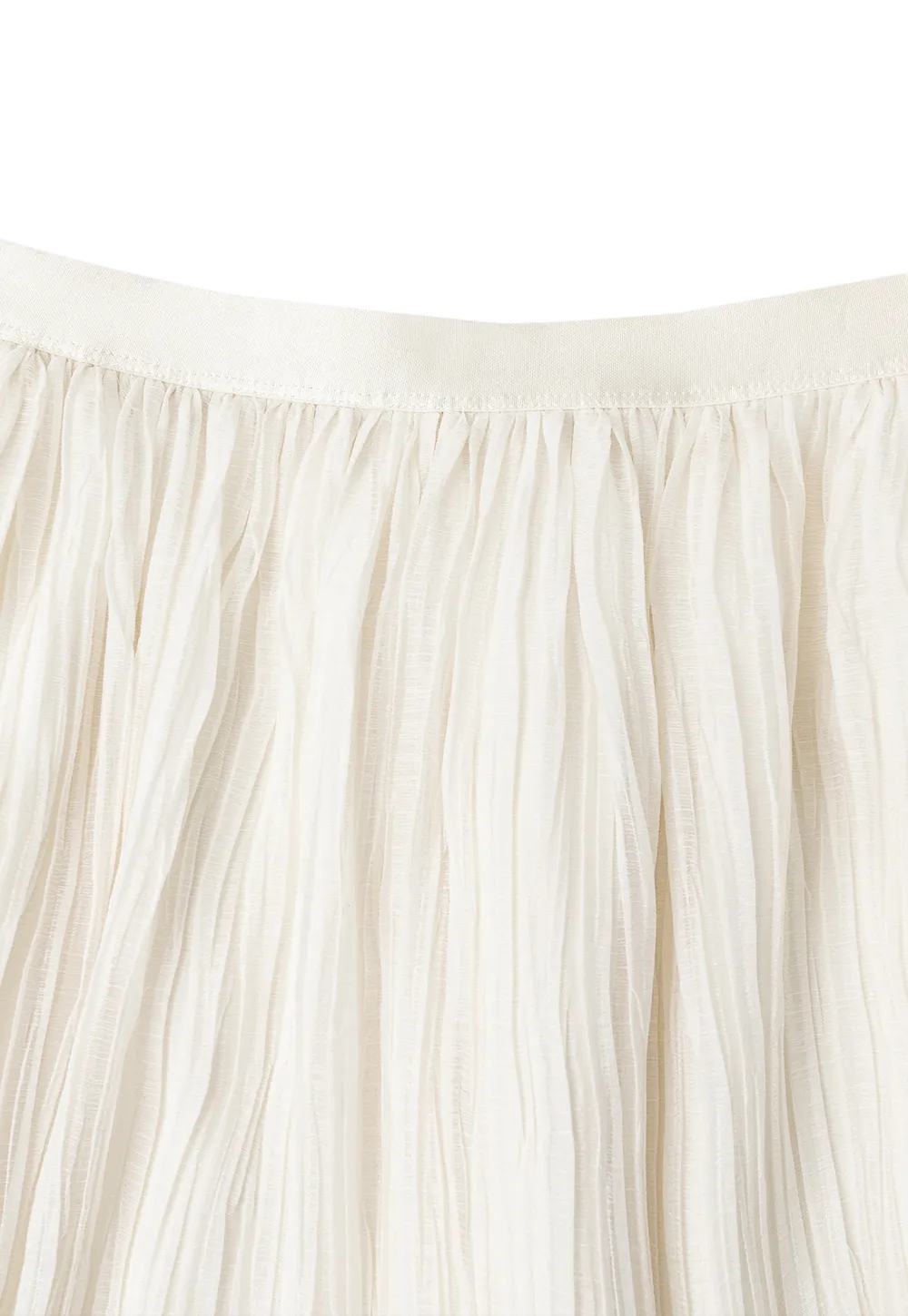 Pleated Flowing Midi Skirt