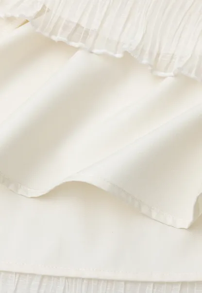 Pleated Flowing Midi Skirt