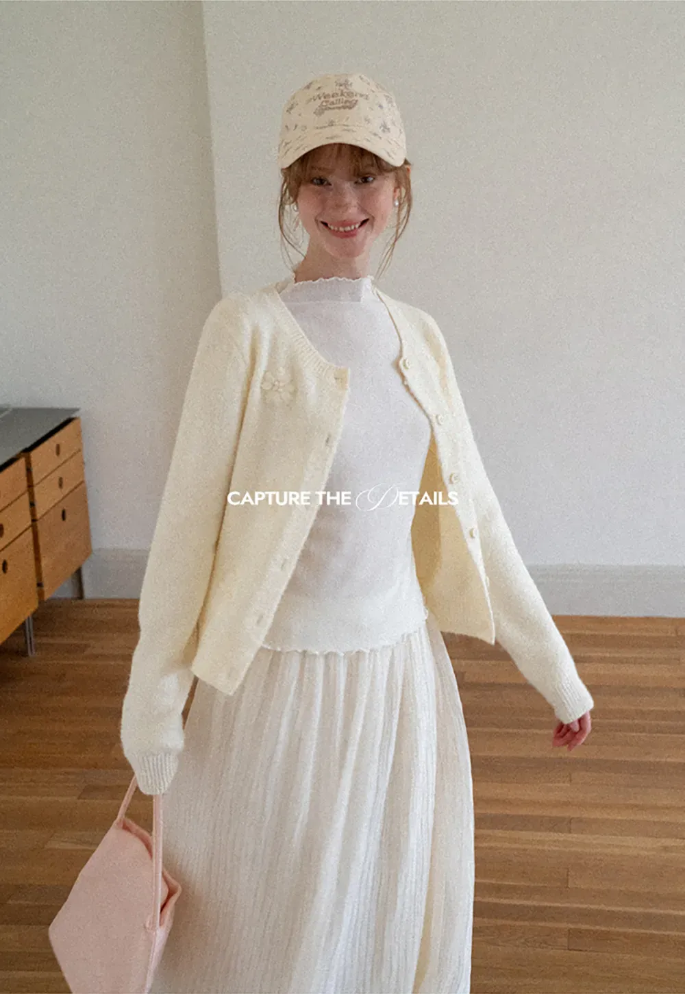 Pleated Flowing Midi Skirt