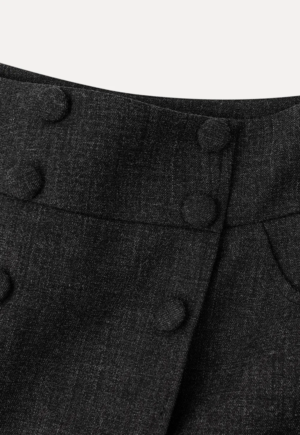 Asymmetrical Wrap Front High Waist Skirt